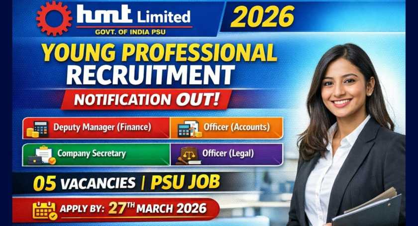 HMT Limited Young Professional Recruitment