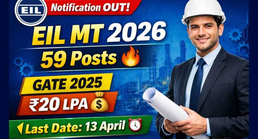 EIL Management Trainee Recruitment 2026, Apply Online