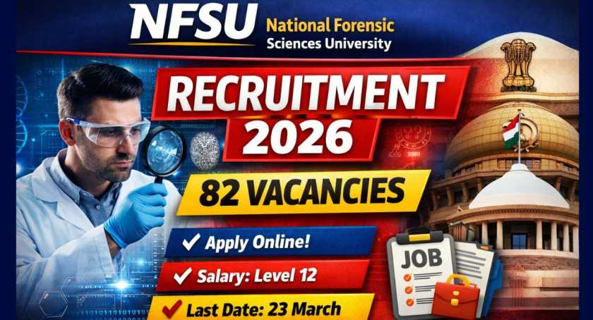 National Forensic Sciences University NFSU Recruitment