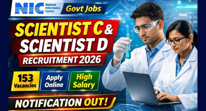 NIC Scientist C & Scientist D Recruitment 2026