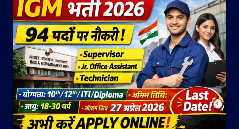 India Government Mint IGM Recruitment