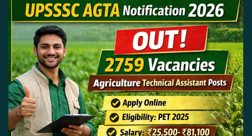 UPSSSC AGTA Notification 2026 OUT