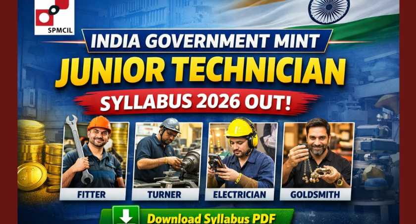 India Government Mint Junior Technician Syllabus 2026