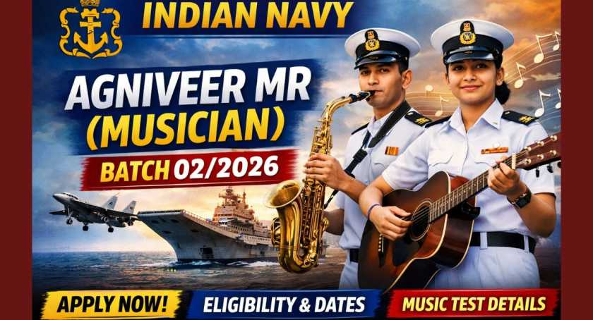 Indian Navy Agniveer MR (Musician) 02/2026 Batch Notification Released