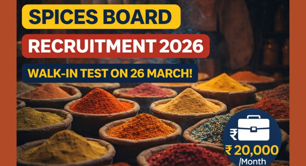 Spices Board Recruitment