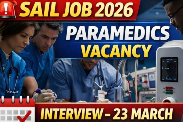 SAIL-ISP Paramedics Recruitment