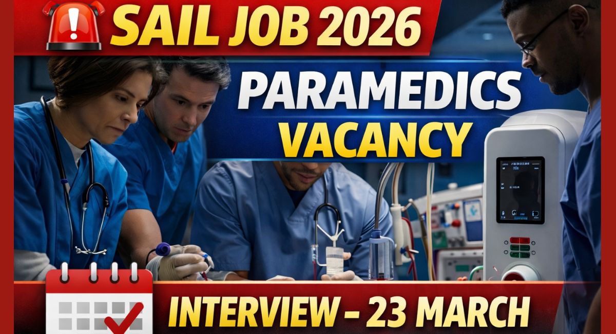 SAIL-ISP Paramedics Recruitment