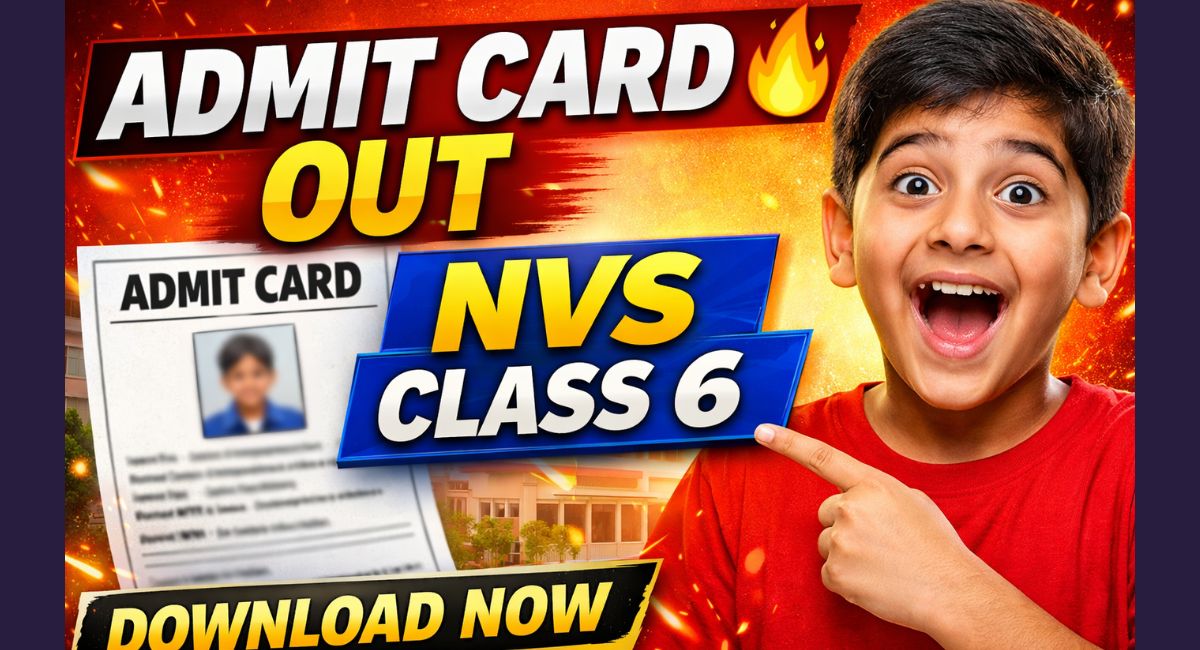 NVS Class 6 Admit Card