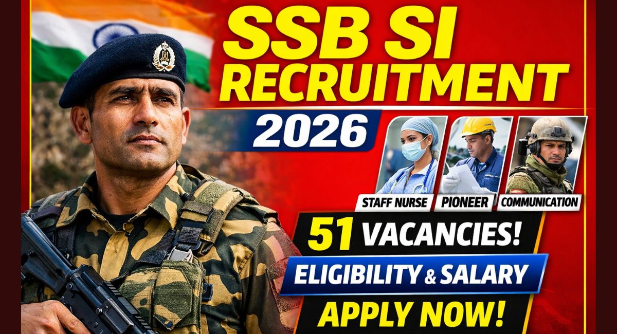 Sashastra Seema Bal SI Recruitment 2026