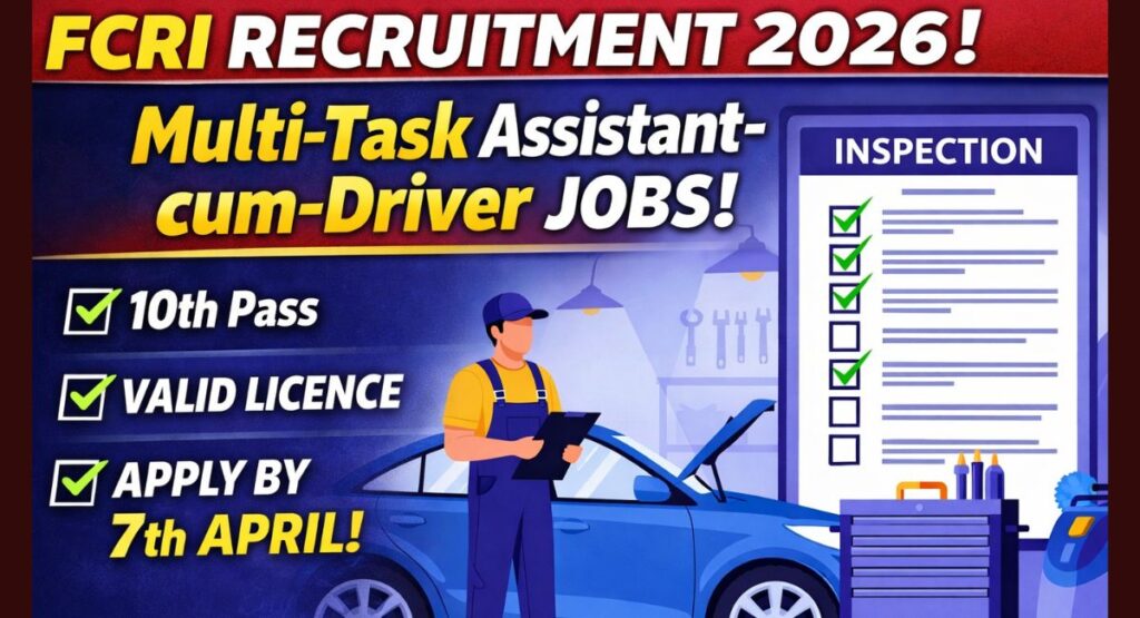 FCRI Multi-Task Assistant-cum-Driver Notification