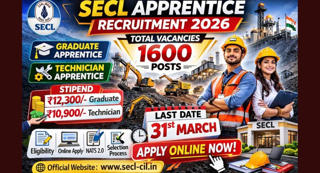 SECL Apprentice Recruitment 2026