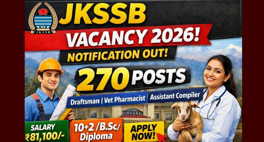 JKSSB Vacancy 2026 Notification Out