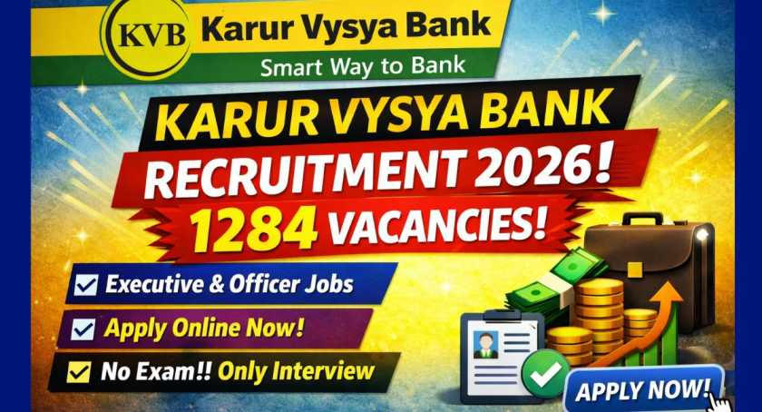 Karur Vysya Bank Recruitment 2026