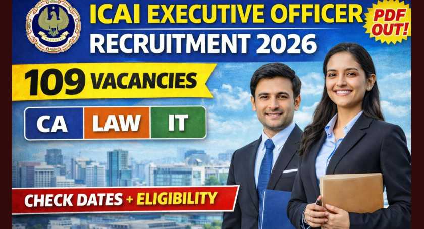 ICAI Executive Officer Recruitment 2026
