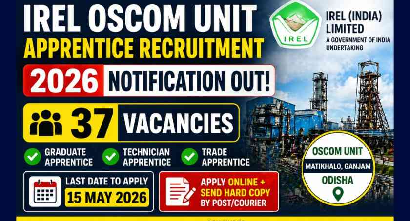 IREL OSCOM Unit Apprentice Recruitment
