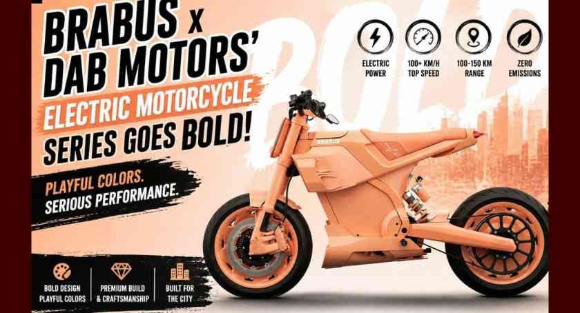 BRABUS x DAB Motors Electric Motorcycle