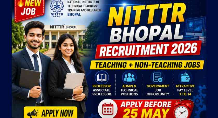 NITTTR Bhopal Teaching and Non-Teaching Recruitment 2026