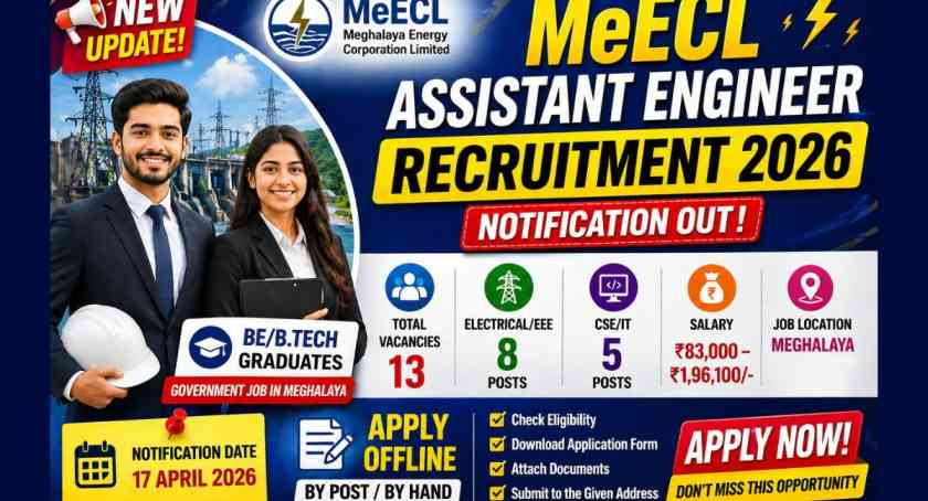 MeECL Assistant Engineer Recruitment 2026 Notification Out
