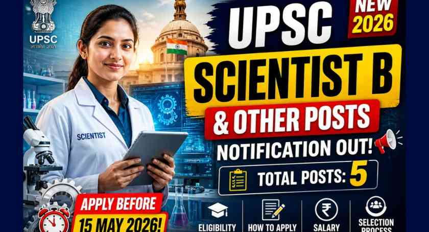 UPSC Scientist B and Other Post Notification