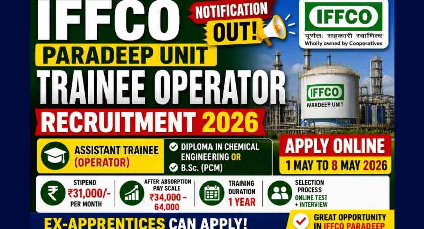 IFFCO Paradeep Trainee Operator Recruitment