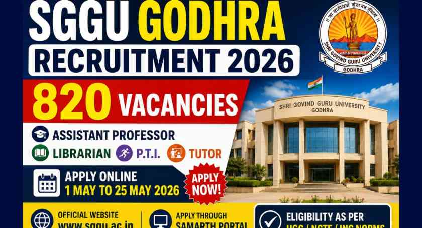 SGGU Godhra Recruitment 2026
