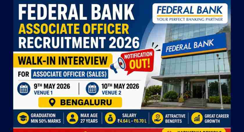 Federal Bank Associate Officer Recruitment